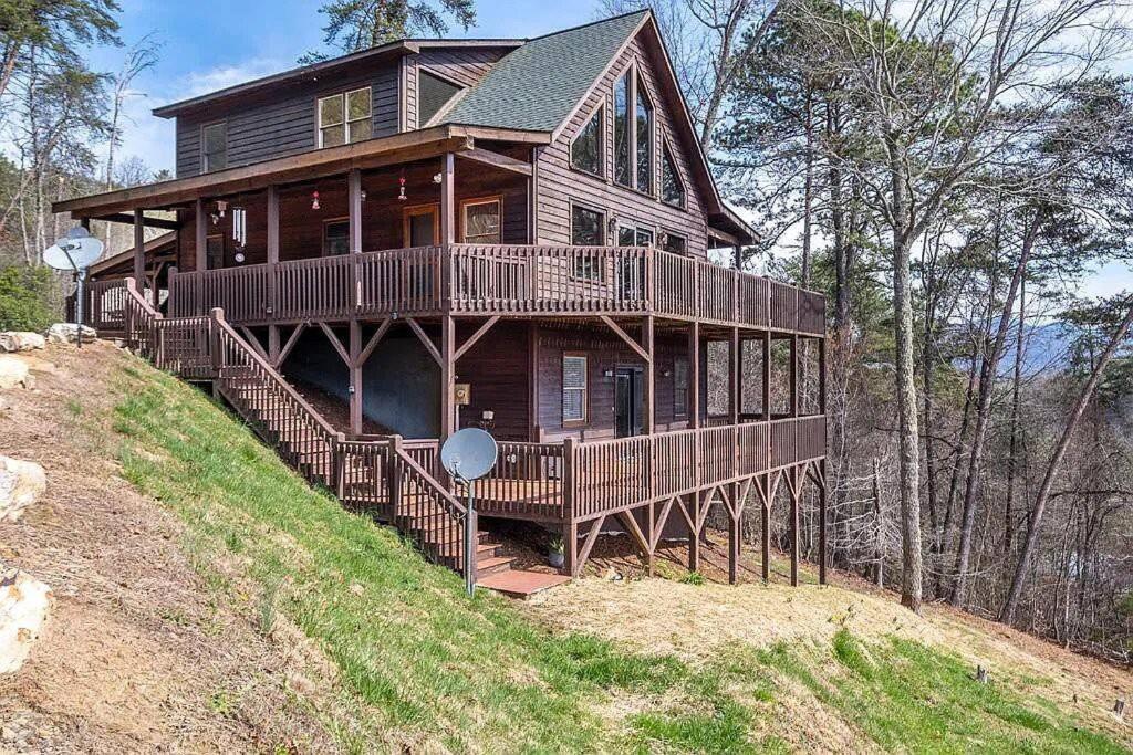 Mistletoe Cabin- Private Cabin W Views, Hottub, Pet Friendly Murphy Zewnętrze zdjęcie